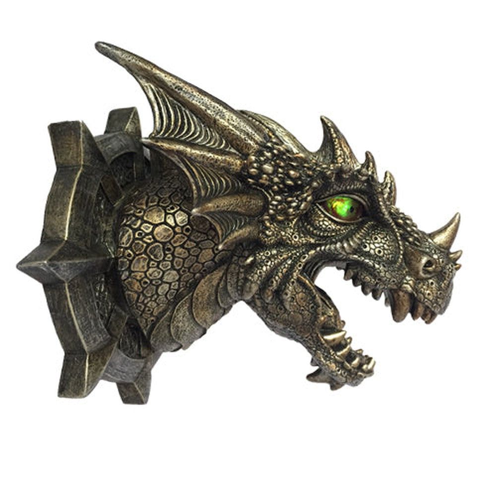 8.1&quot; Dragon Wall Plaque (LED Light Up), SKU PG-11341, UPC 700317396932