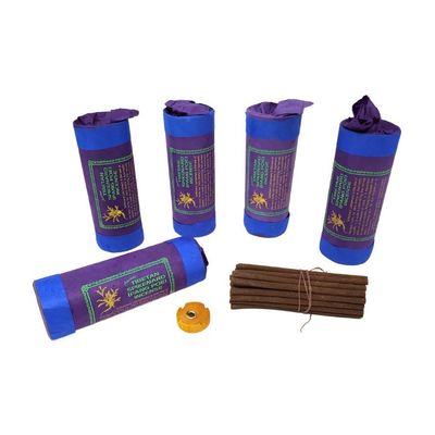 4.5&quot; Tibetan Incense Dhoop - Spikenard (5 Packs of 30 Sticks), SKU I10-19-TI-BINS151, UPC 700317372…