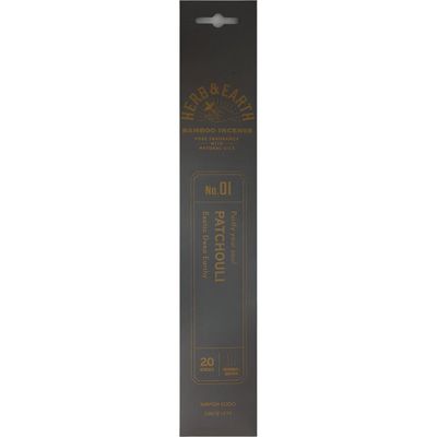 Herb &amp; Earth Incense 20 sticks - Patchouli, SKU KH-72744-D12, UPC 6016004583597