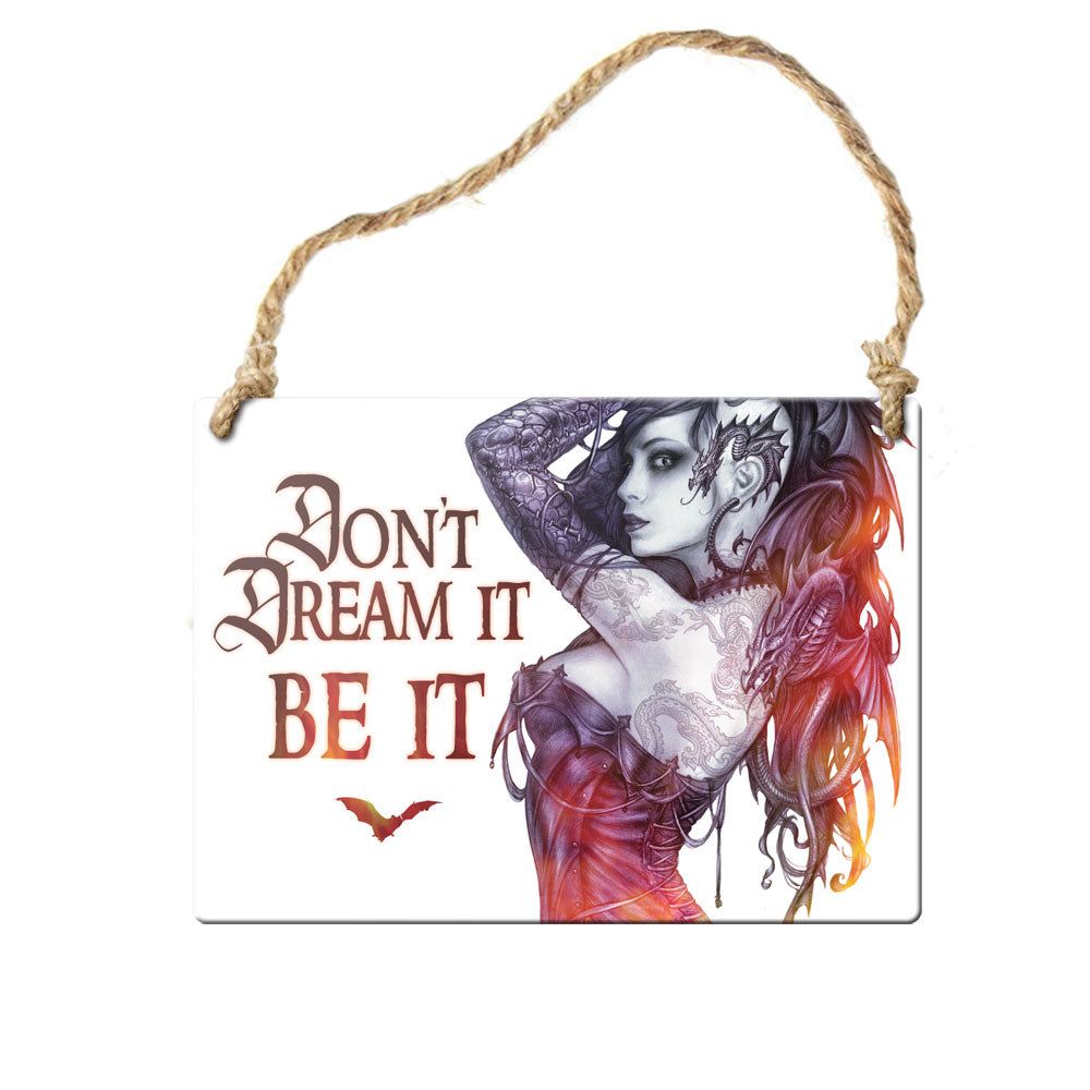 3.5&quot; Don&#39;t Dream It Be It Sign, SKU AL-ALHS19, UPC 700317068105