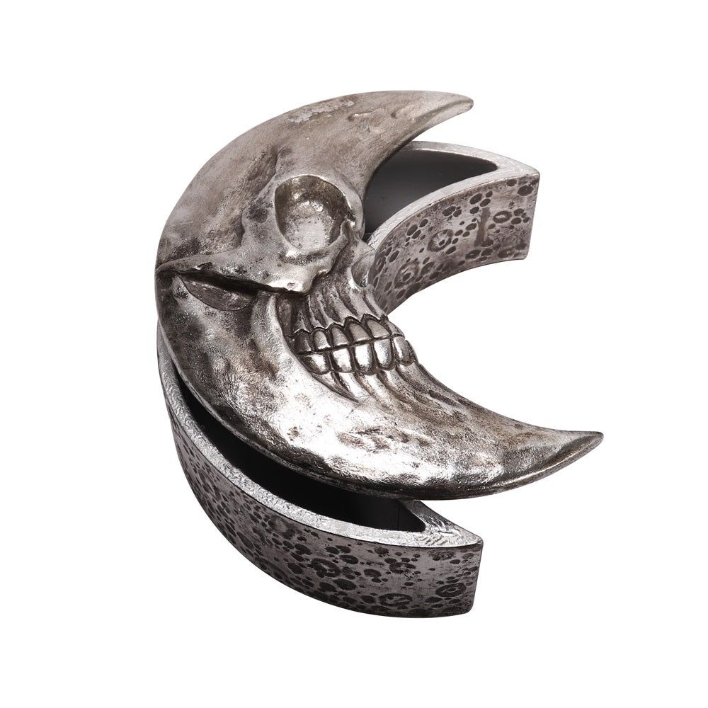 6&quot; Skull Moon Box (Silver), SKU AL-V104S, UPC 700317064091