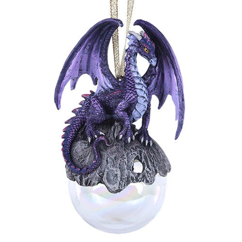 5&quot; Dragon Ornament - Hoarfrost, SKU PG-11458, UPC 700317076360