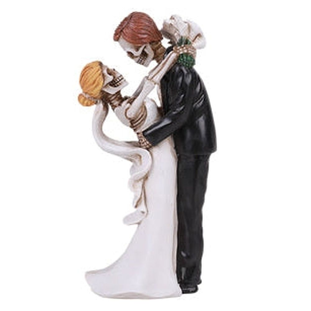 5.75&quot; Skeleton Statue - Embracing Wedding Couple, SKU PG-13560, UPC 700317052210