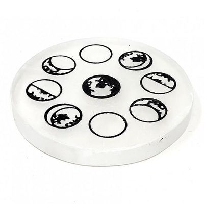 3&quot; Selenite Altar Tile - Moon Phase, SKU COAST-MP, UPC 700317021988