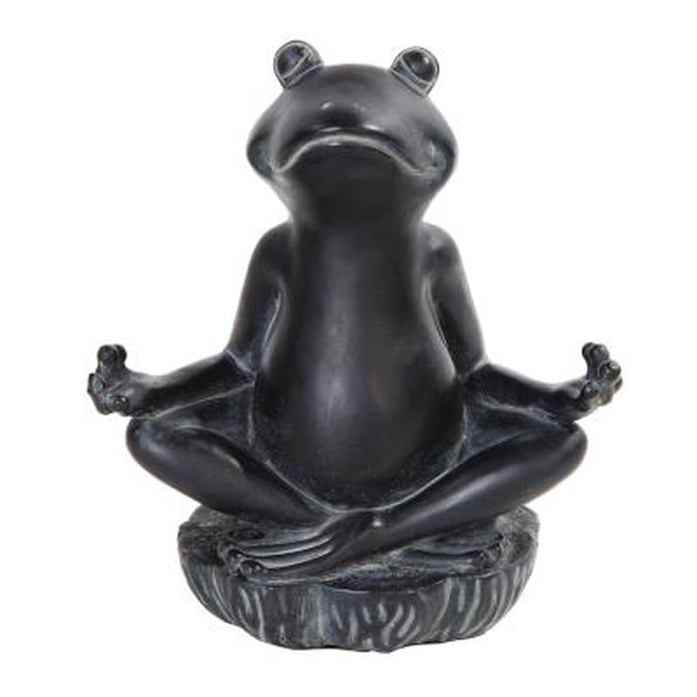 8.5&quot; Meditating Frog Statue, SKU PG-10633, UPC 700317252788