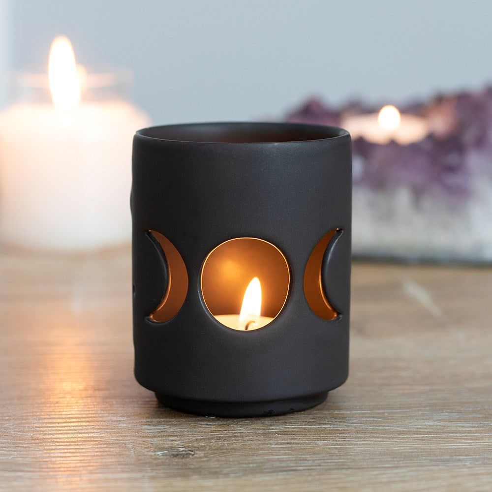 2.75&quot; Triple Moon Tealight Candle Holder, SKU PG-14042, UPC 700317058809