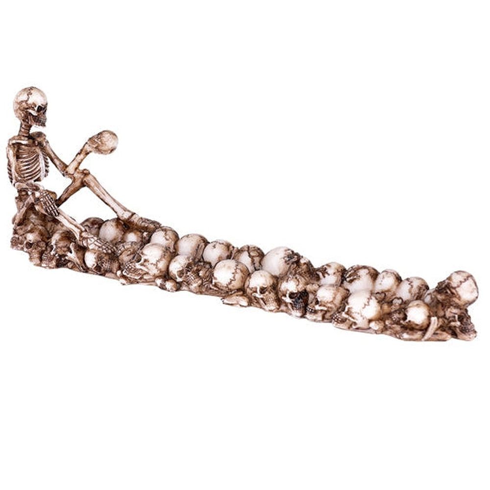 10.5&quot; Skeleton Skulls Stick Incense Burner, SKU PG-13253, UPC 700317050278