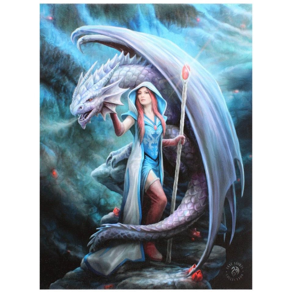 9.8&quot; Anne Stokes Canvas Print - Dragon&#39;s Mae, SKU PG-13827, UPC 700317299394
