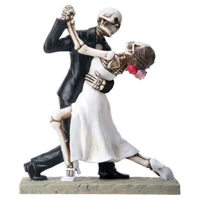 5.75&quot; Skeleton Statue - Dancing Wedding Couple, SKU PG-Y8067, UPC 700317051947