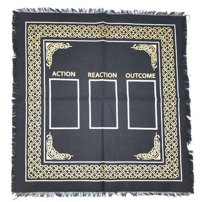 18&quot; Satin Altar Cloth - Tarot Card Spread, SKU TC-01, UPC 700317021704