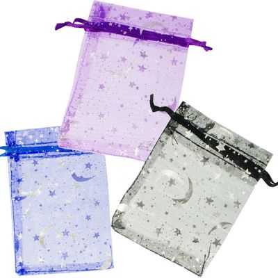 3&quot; x 4&quot; Organza Bag - Celestial (Assorted Colors), SKU KH-60602-D12, UPC 700317117445