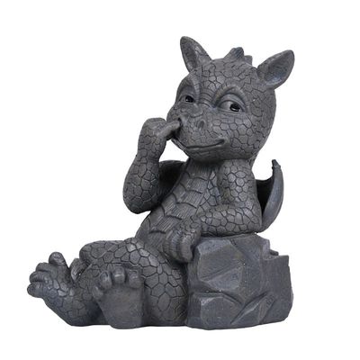 9&quot; Garden Dragon Statue - Nose Picker, SKU PG-12805, UPC 700317030546