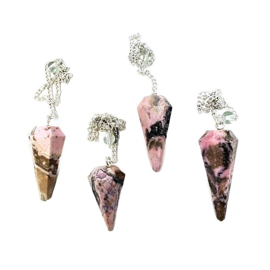 6-Sided Pendulum - Rhodochrosite, SKU PEND-99, UPC 6016034482457