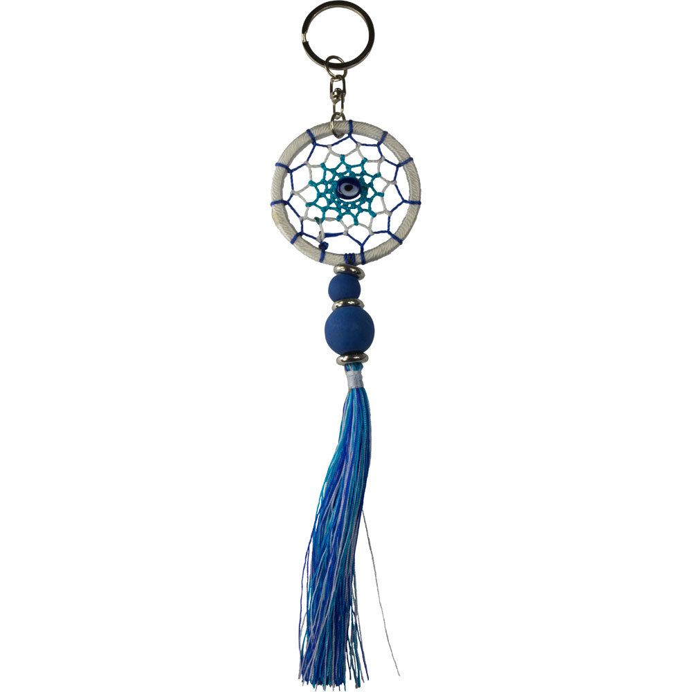 7&quot; Dream Catcher Key Ring - Evil Eye, SKU KH-30280, UPC 700317247425