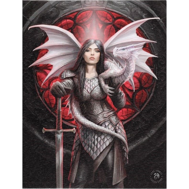 9.8&quot; Anne Stokes Canvas Print - Valour Fairy, SKU PG-13823, UPC 700317299356