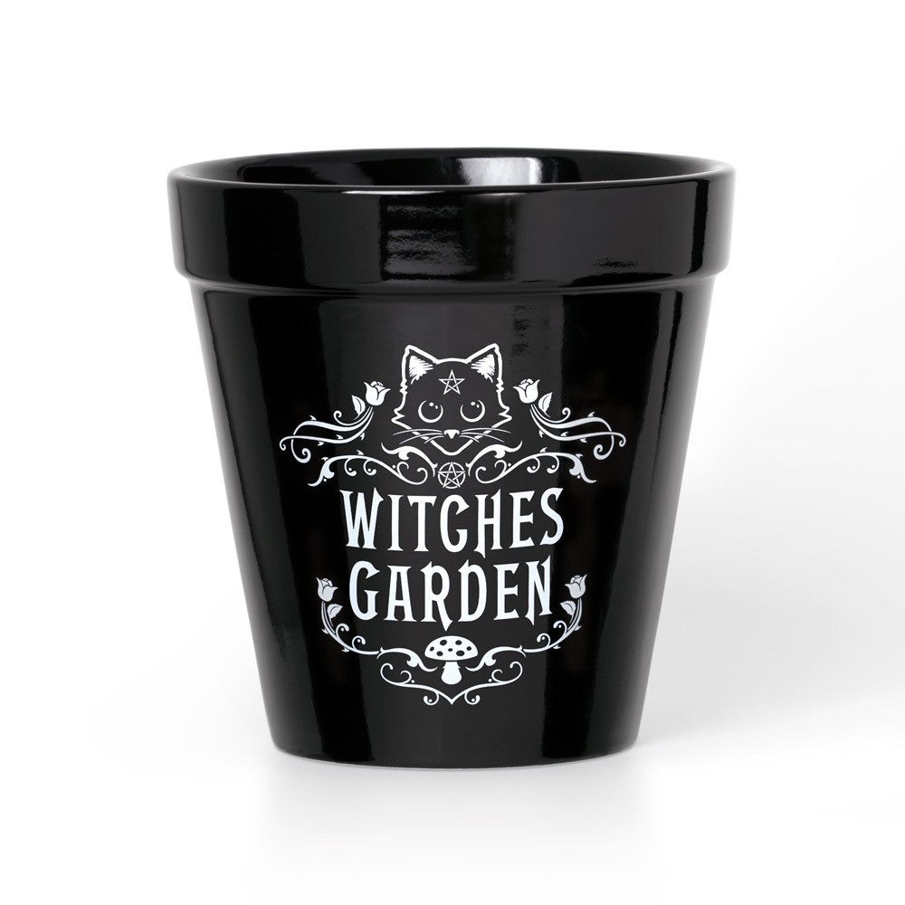 5&quot; Ceramic Planter Pot - Witches Garden, SKU PG-15217, UPC 700317118145