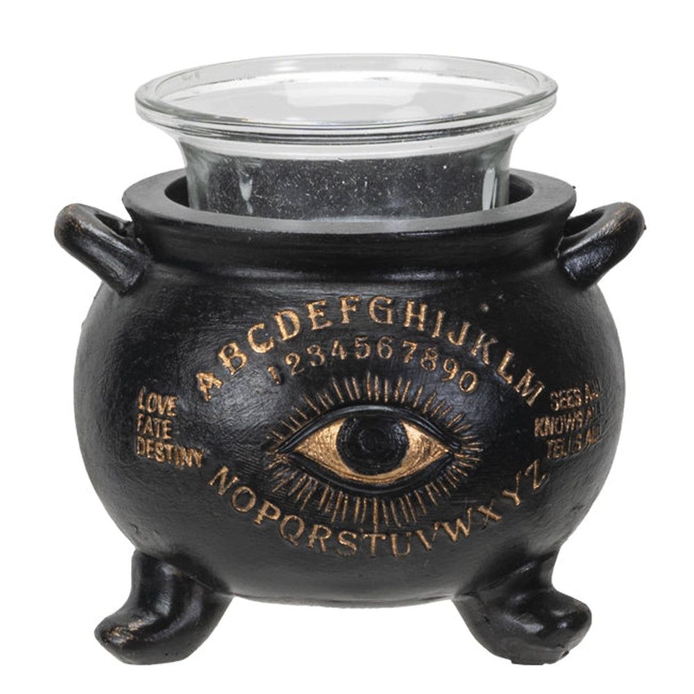 3.5&quot; Ouija Board Cauldron Votive Candle Holder, SKU PG-14395, UPC 700317028918