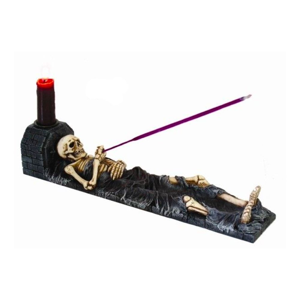 11&quot; Skeleton Stick Incense Burner, SKU PG-8277, UPC 700317050384