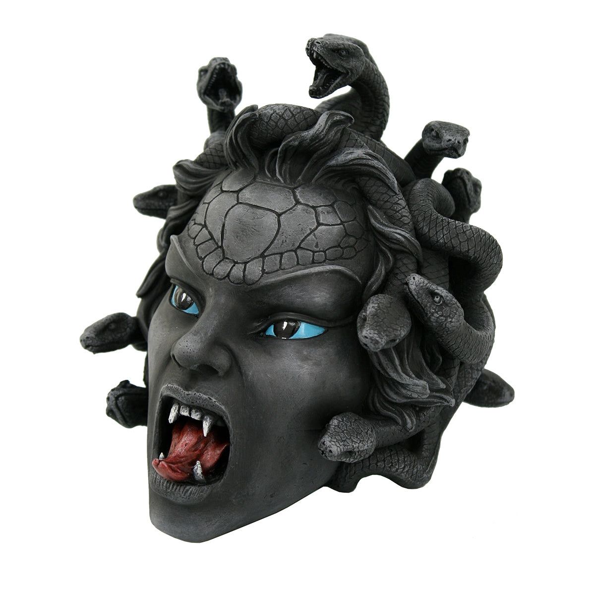 8&quot; Hissing Medusa Head Statue, SKU PG-12155, UPC 700317070207