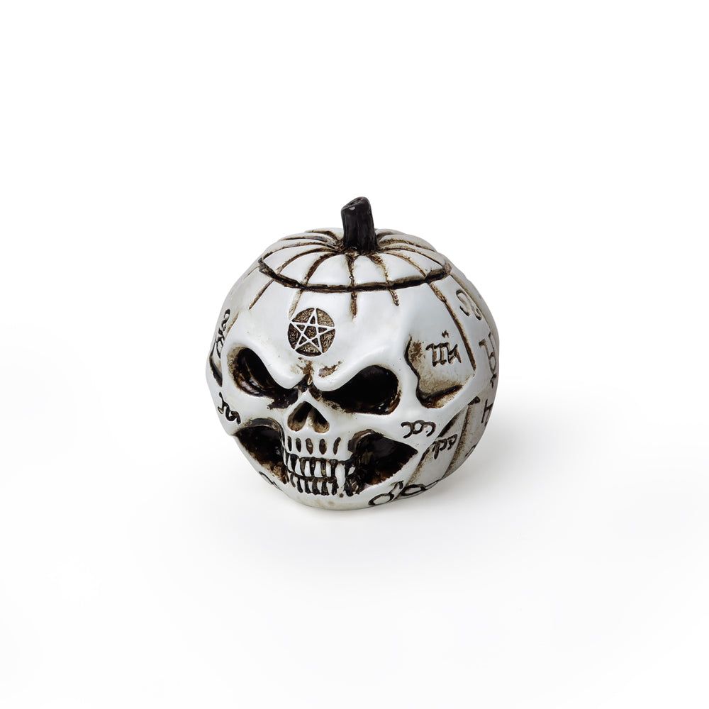 1.5&quot; Miniature Skull Statue - Pumpkin, SKU AL-VM10, UPC 700317065777
