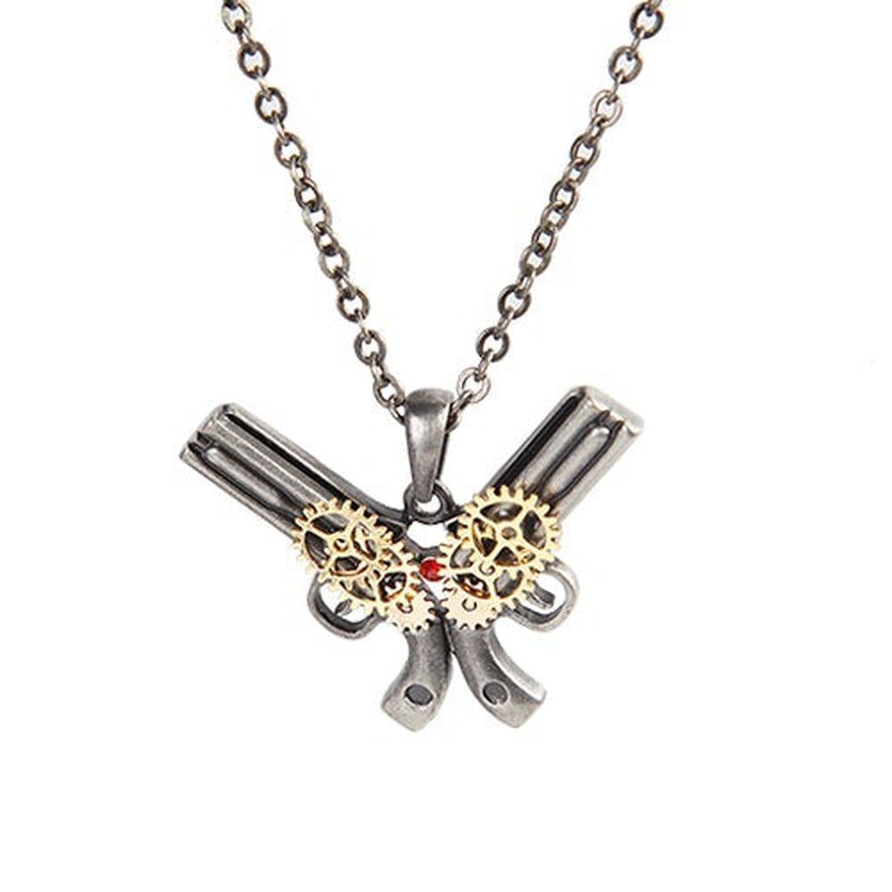 Steampunk Pistol Necklace, SKU PG-10369, UPC 6016017910984