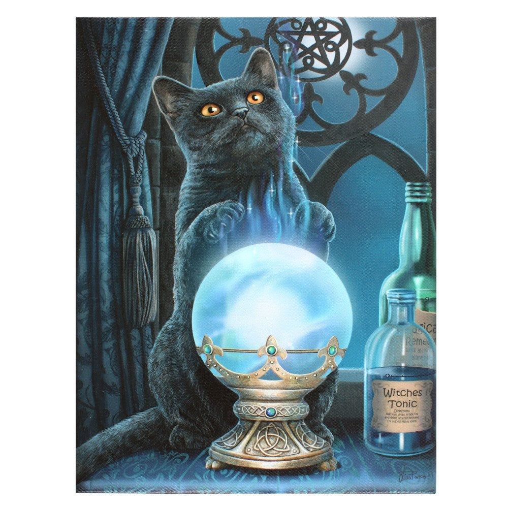 9.8&quot; Lisa Parker Canvas Print - The Witches Apprentice Cat, SKU PG-14273, UPC 700317293309