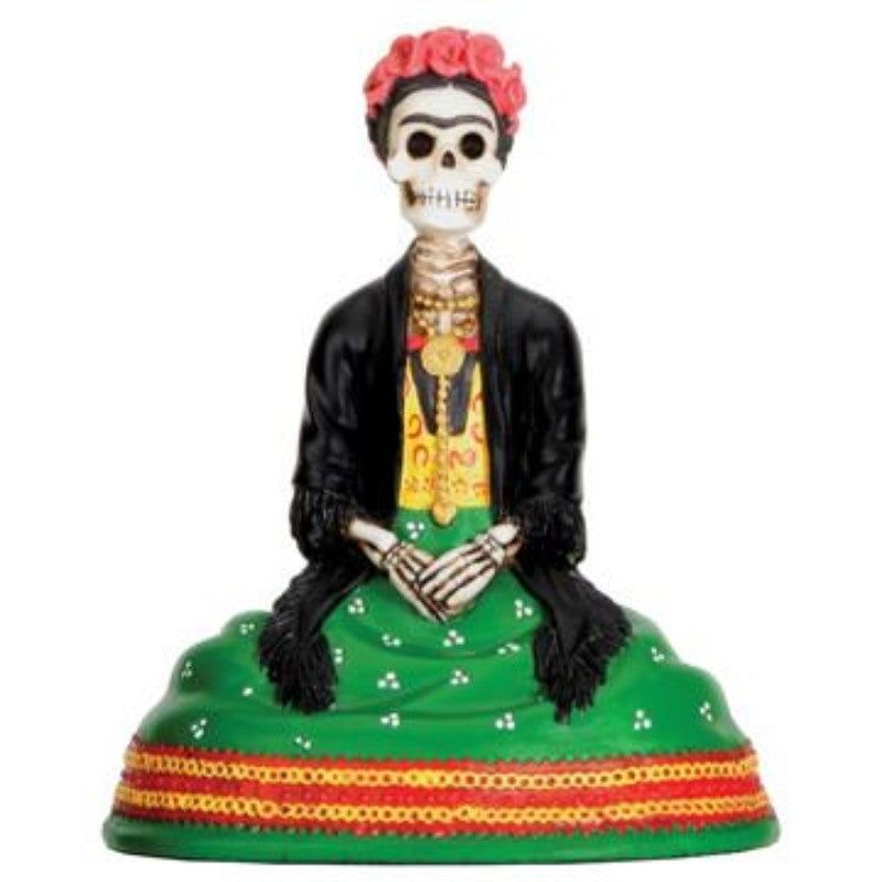 4&quot; Day of the Dead Statue - Senorita Green, SKU PG-Y7678, UPC 700317038467