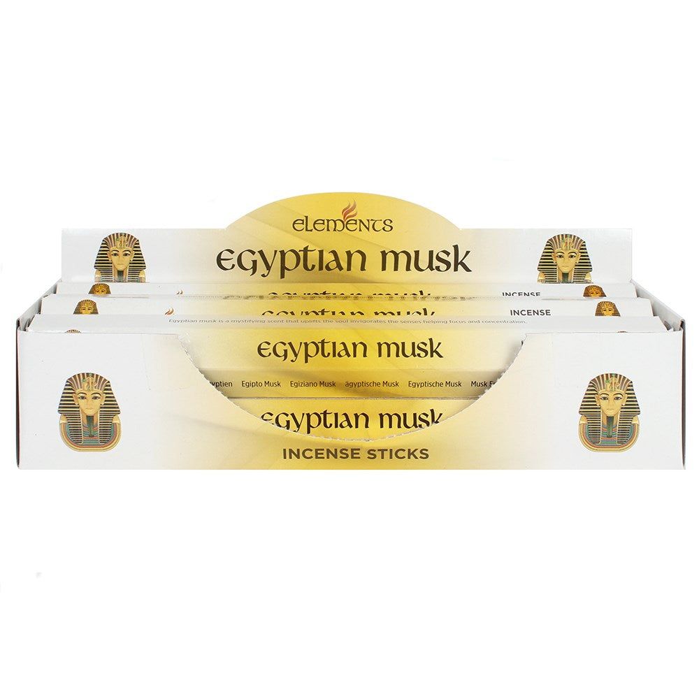 Elements Incense Sticks Display - Egyptian Musk (6 Packs of 20 Sticks), SKU PG-14427, UPC 700317070…