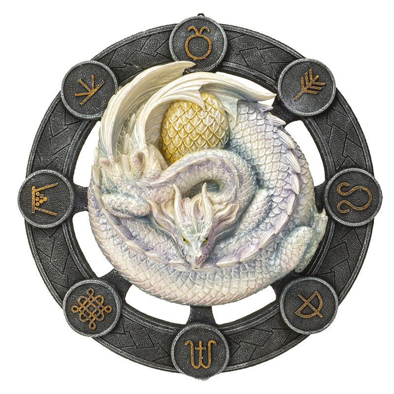 10.75 Anne Stokes Wall Plaque - Ostara Dragon, SKU PG-15233, UPC 700317123521