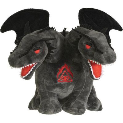 15.5&quot; Double Headed Dragon Plush Doll, SKU PG-13922, UPC 700317070948