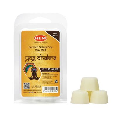 HEM Scented Natural Soy Wax Melt - Yog Chakra (Pack of 6 Melts), SKU 9629, UPC 6016000783786