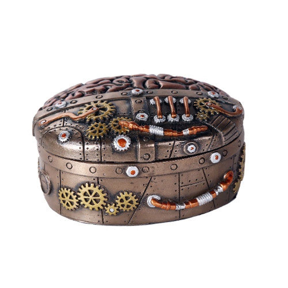 5&quot; Steampunk Brain Display Box, SKU PG-11805, UPC 700317074724