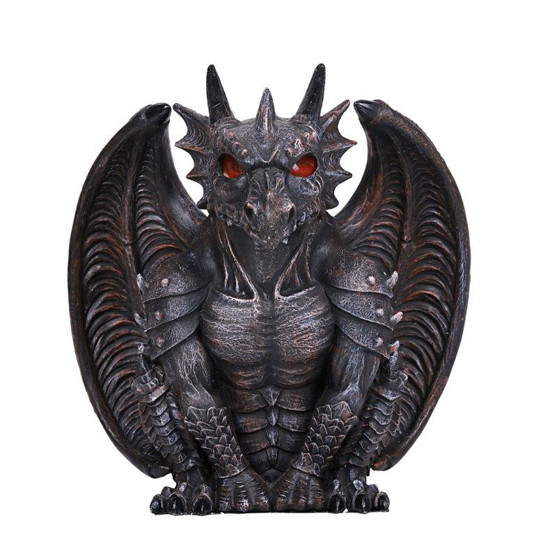 7.25&quot; Dragon Gargoyle Candle Holder, SKU PG-12798, UPC 700317066309