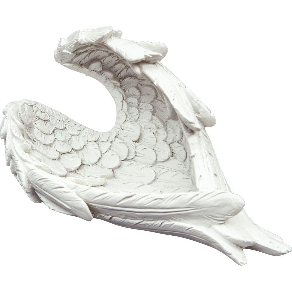 5&quot; Polyresin Offering Bowl - Angel Wings, SKU KH-33482, UPC 700317247432