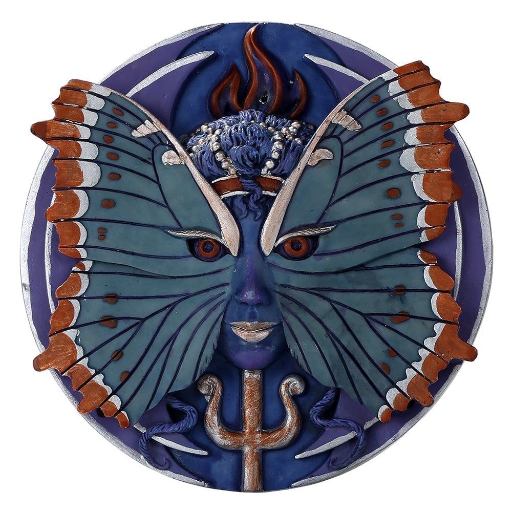 5.5&quot; Butterfly Metamorphosis Psyche Spirit Goddess Wall Plaque Statue, SKU PG-12558, UPC 6016021451…
