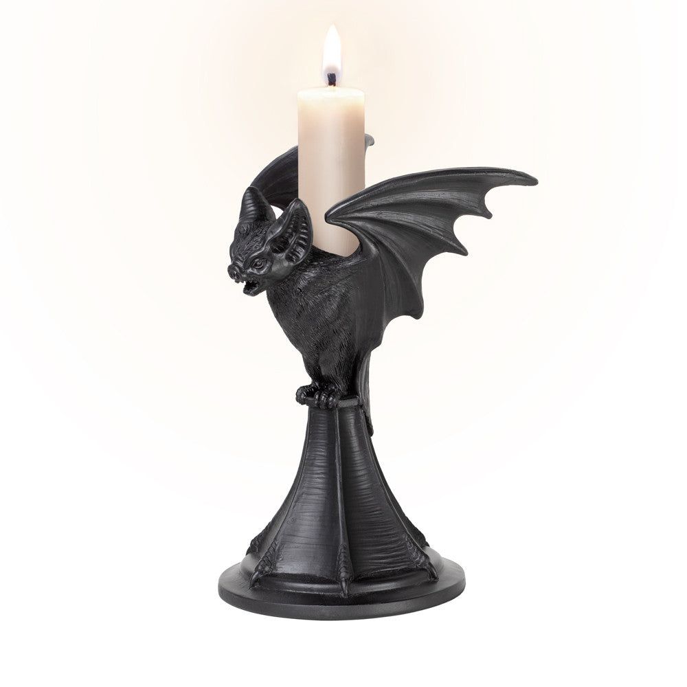 7.1&quot; Vespertilio Bat Candle Holder, SKU AL-V114, UPC 700317126331