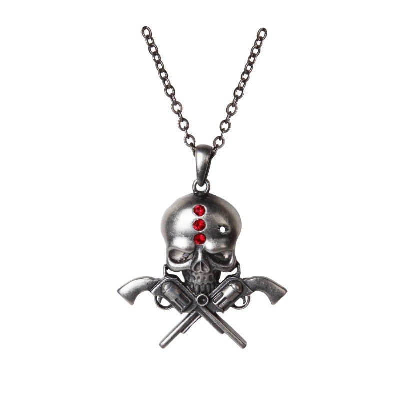 Skull Gunslinger Necklace, SKU PG-12201, UPC 6016034916969