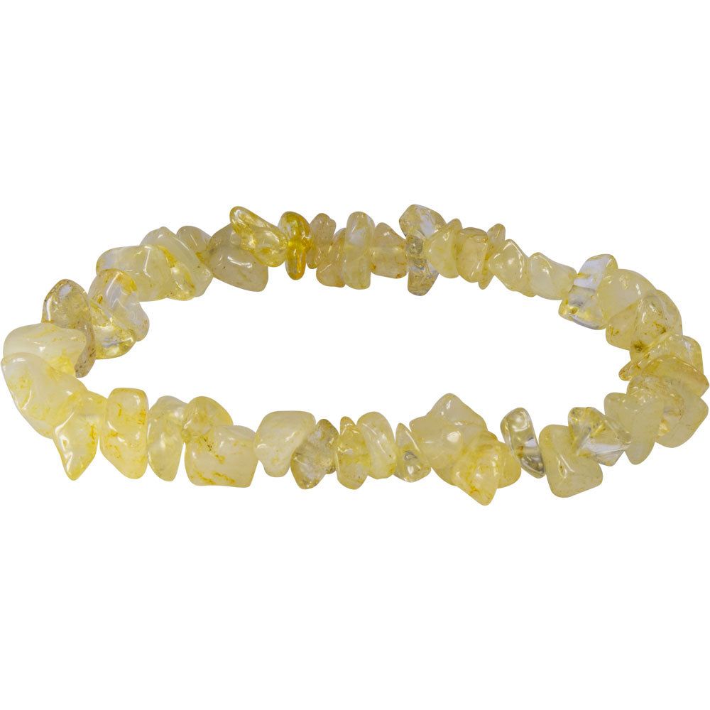 Gemstone Chips Elastic Bracelet - Citrine, SKU KH-95698, UPC 700317128236