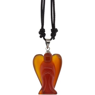 Gemstone Angel Necklace - Carnelian, SKU KH-98843, UPC 700317248668