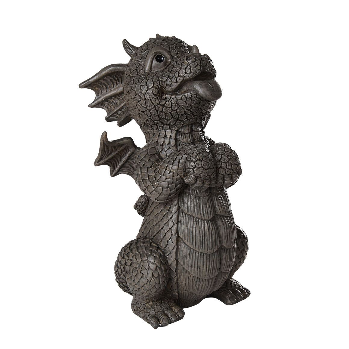 10.25&quot; Garden Dragon Statue - Panting, SKU PG-12243, UPC 700317030508