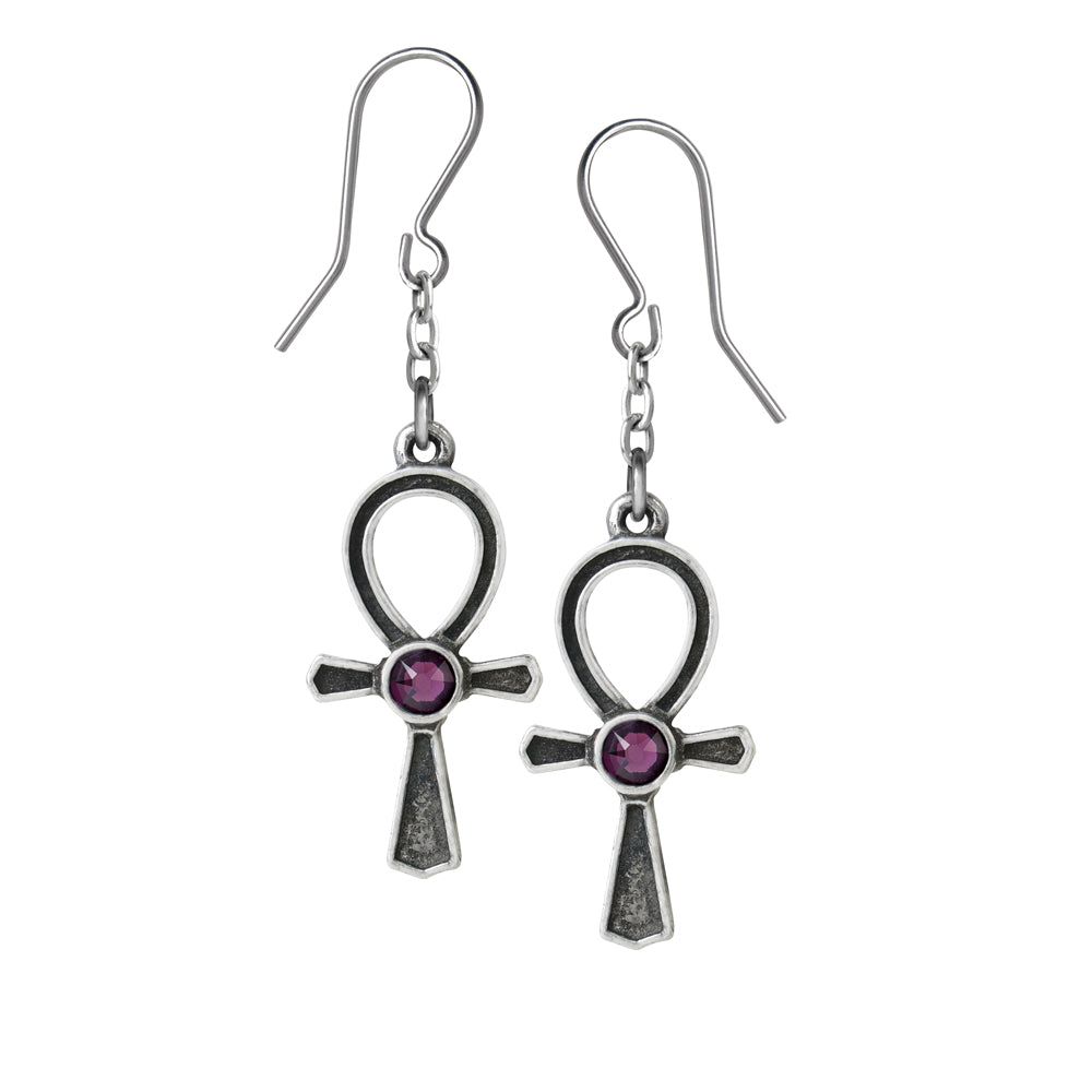 Ankh of Osiris Earrings, SKU AL-E372, UPC 700317061243