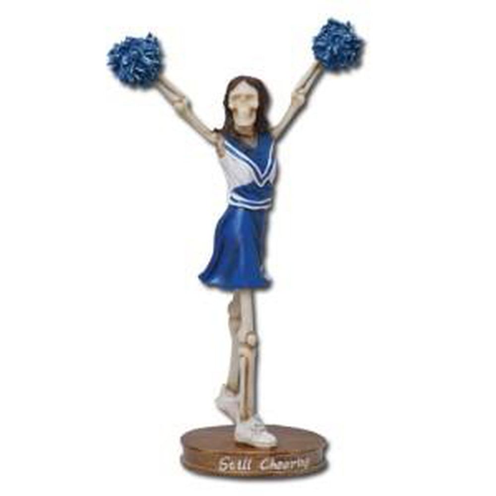 8.75&quot; Skeleton Statue - Cheerleader, SKU PG-7623, UPC 700317052401