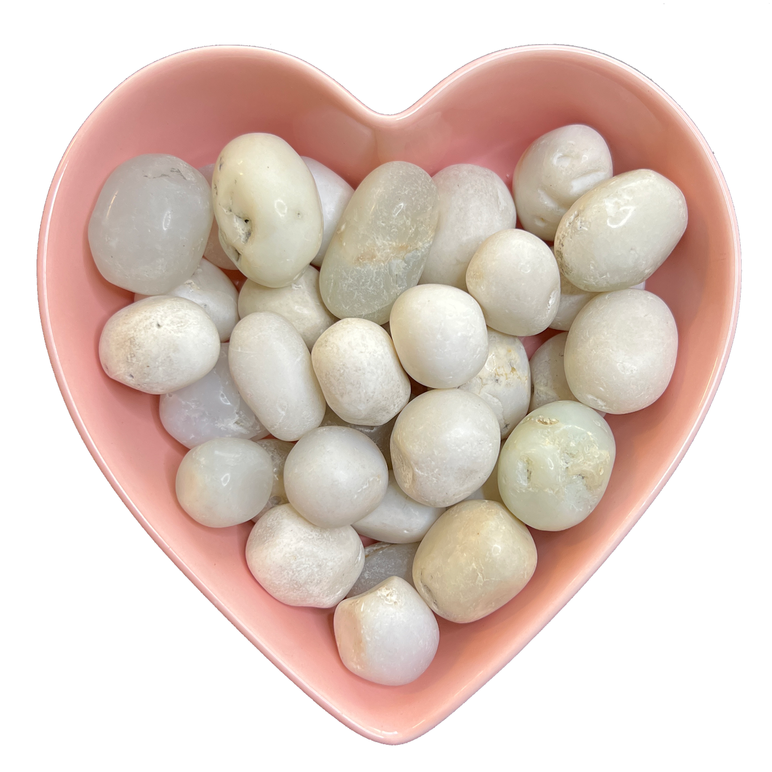 White Jade Tumbled Stone Natural Gemstone - One Stone, SKU TR-6, UPC 700317015833