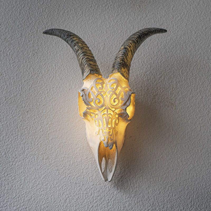 13.4&quot; Goat Skull LED Light Up, SKU PG-14238, UPC 700317072669
