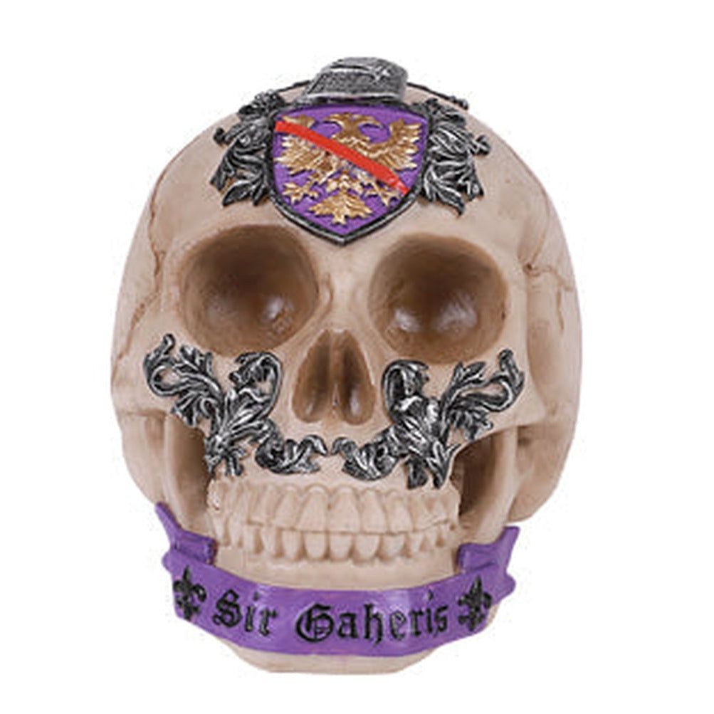 6.75&quot; Sir Gaheris Skull Statue, SKU PG-13678, UPC 700317072331