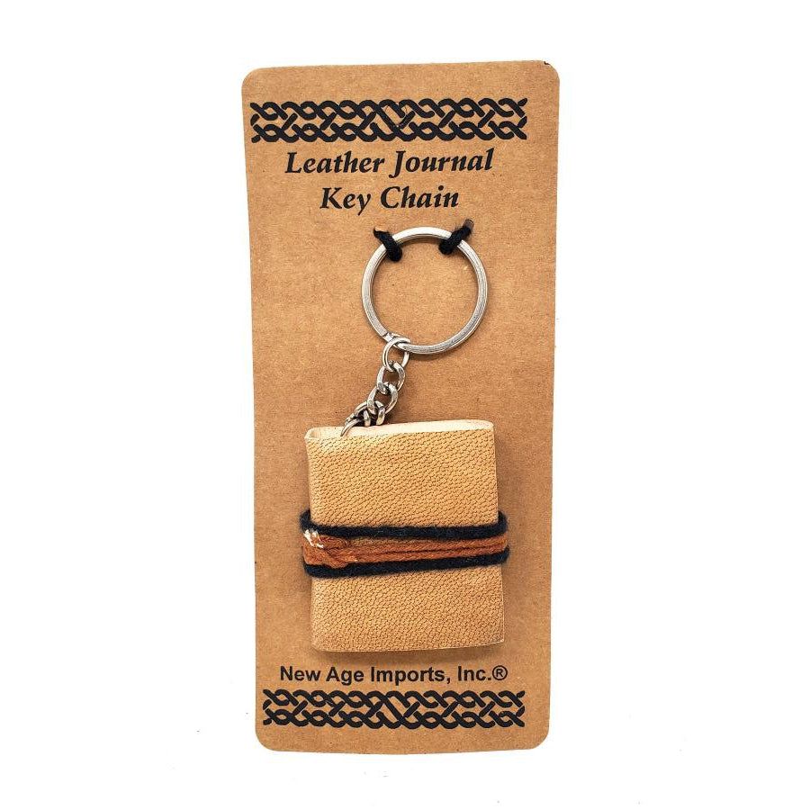 2&quot; Leather Journal Key Chain - Plain, SKU KB2-Plain, UPC 700317074953