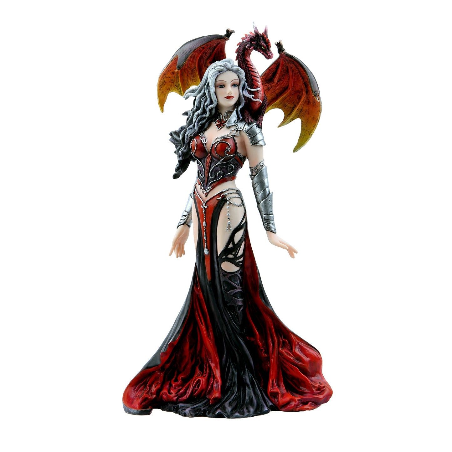 12&quot; Severeille Witch with Dragon Statue, SKU PG-12345, UPC 700317252535