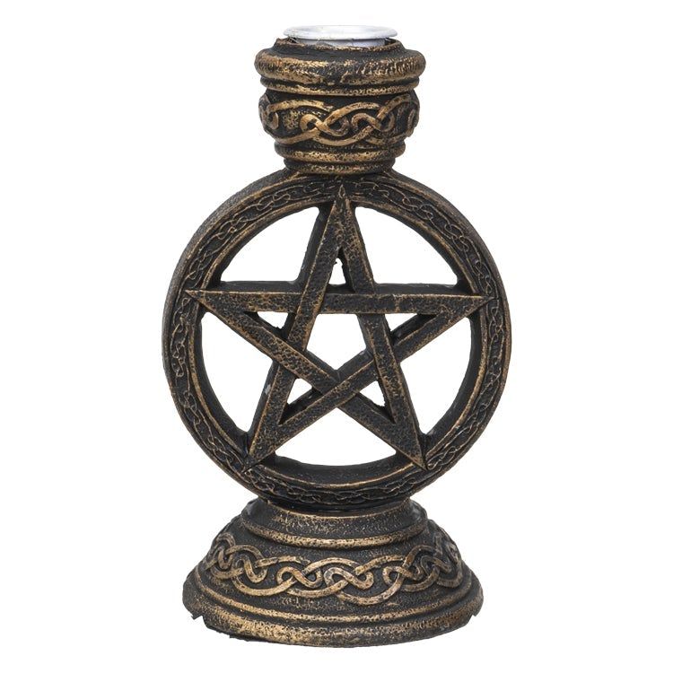 4.5&quot; Pentagram Backflow Incense Burner, SKU PG-14222, UPC 6016021752723