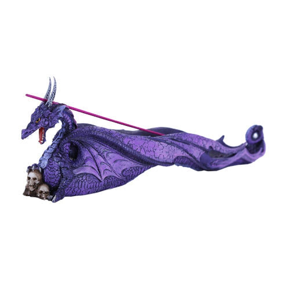 12.5&quot; Dragon with Skulls Stick Incense Burner, SKU PG-11185, UPC 700317047117