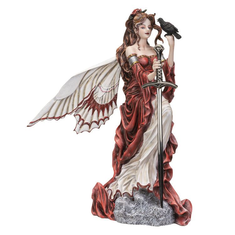 11&quot; Fairy with Raven Statue with Letter Opener, SKU PG-14826, UPC 700317292777